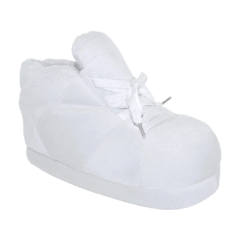 Men's slippers with a padded collar for comfortAll White