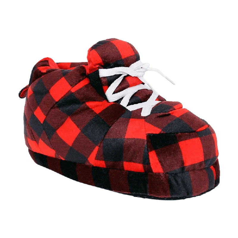 Men's slippers with a padded collar for comfortHipster Plaid Slippers