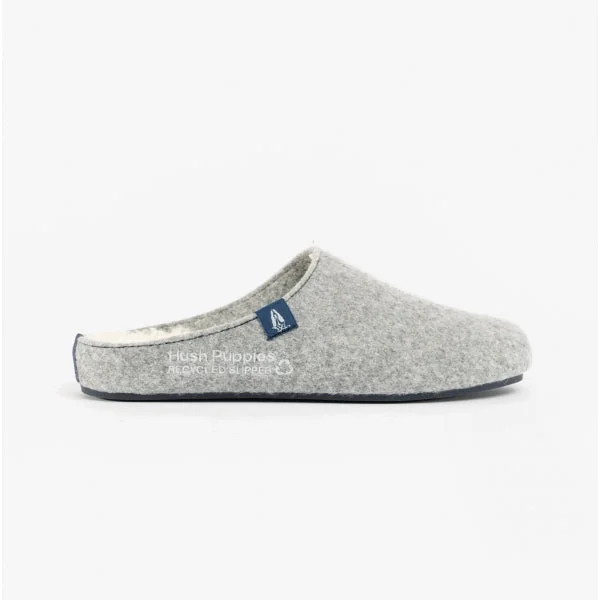 Men's slippers with a stretchy side panel for a better fitTHE GOOD SLIPPER Mens Slippers Grey Men's slippers with a stretchy side panel for a better fitTHE GOOD SLIPPER Mens Slippers Grey
