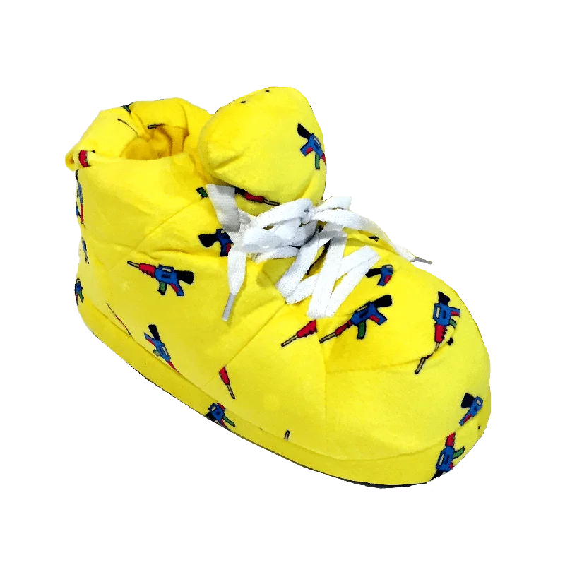 Men's slippers with a leather sole for a classic lookWatergun