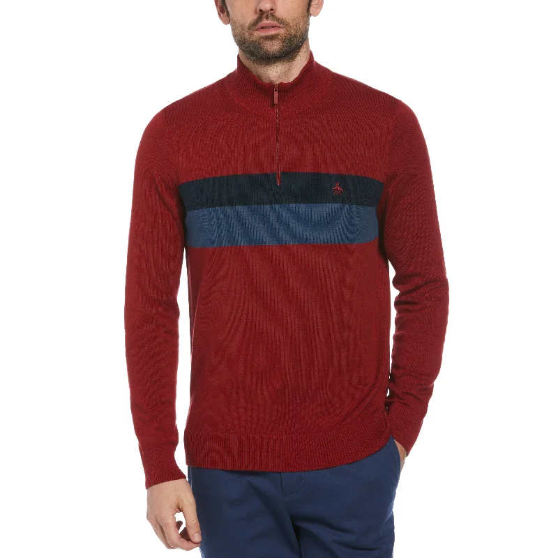 Men's Cable - Knit Turtleneck Merino Wool Sweater in Charcoal for a Winter Business LookColor Block 1/4 Zip Sweater Men's Cable - Knit Turtleneck Merino Wool Sweater in Charcoal for a Winter Business LookColor Block 1/4 Zip Sweater
