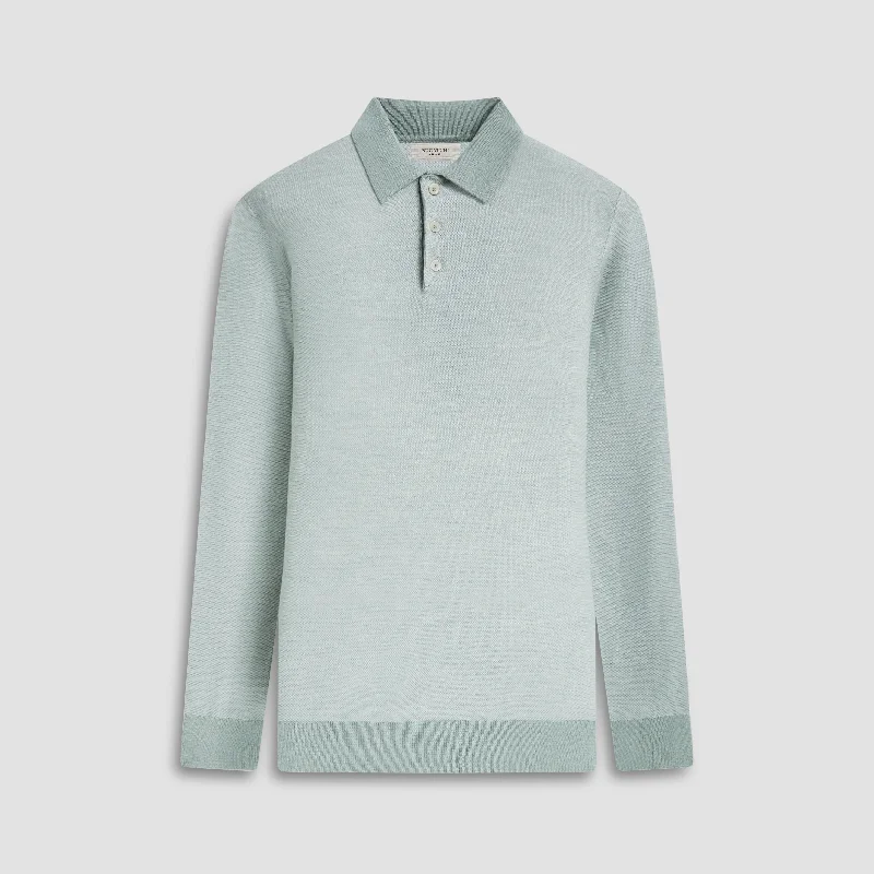 Regular Fit Men's Heathered Knit Sweater in Charcoal for a Laid - Back Weekend LookBird's Eye Jacquard Polo Sweater Regular Fit Men's Heathered Knit Sweater in Charcoal for a Laid - Back Weekend LookBird's Eye Jacquard Polo Sweater