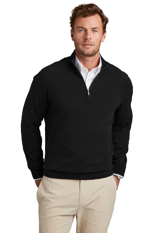 Plus Size Men's V - Neck Cashmere - Blend Sweater in Navy with Ribbed Trim for a Classic StyleBrooks Brothers Mens Long Sleeve 1/4 Zip Sweater - Deep Black Plus Size Men's V - Neck Cashmere - Blend Sweater in Navy with Ribbed Trim for a Classic StyleBrooks Brothers Mens Long Sleeve 1/4 Zip Sweater - Deep Black