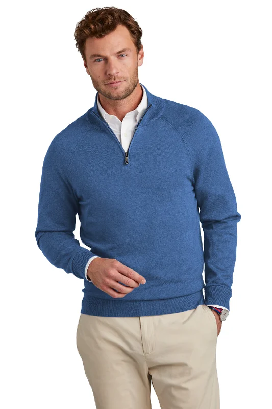 Men's Ribbed Bodycon Sweater in Red for a Sexy and Confident Night OutBrooks Brothers Mens Long Sleeve 1/4 Zip Sweater - Heather Charter Blue Men's Ribbed Bodycon Sweater in Red for a Sexy and Confident Night OutBrooks Brothers Mens Long Sleeve 1/4 Zip Sweater - Heather Charter Blue