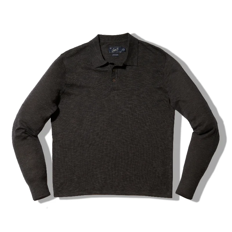 Plus Size Men's Pocket - Detail Sweater in Olive Green for a Practical and Fashionable Everyday WearCloud Cotton Sweater Long Sleeve Polo - Charcoal Plus Size Men's Pocket - Detail Sweater in Olive Green for a Practical and Fashionable Everyday WearCloud Cotton Sweater Long Sleeve Polo - Charcoal