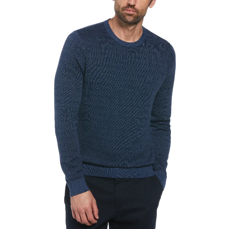 Men's Fuzzy Mohair - Blend Sweater in Light Pink for a Soft and Stylish LookJacquard Check Sweater Men's Fuzzy Mohair - Blend Sweater in Light Pink for a Soft and Stylish LookJacquard Check Sweater
