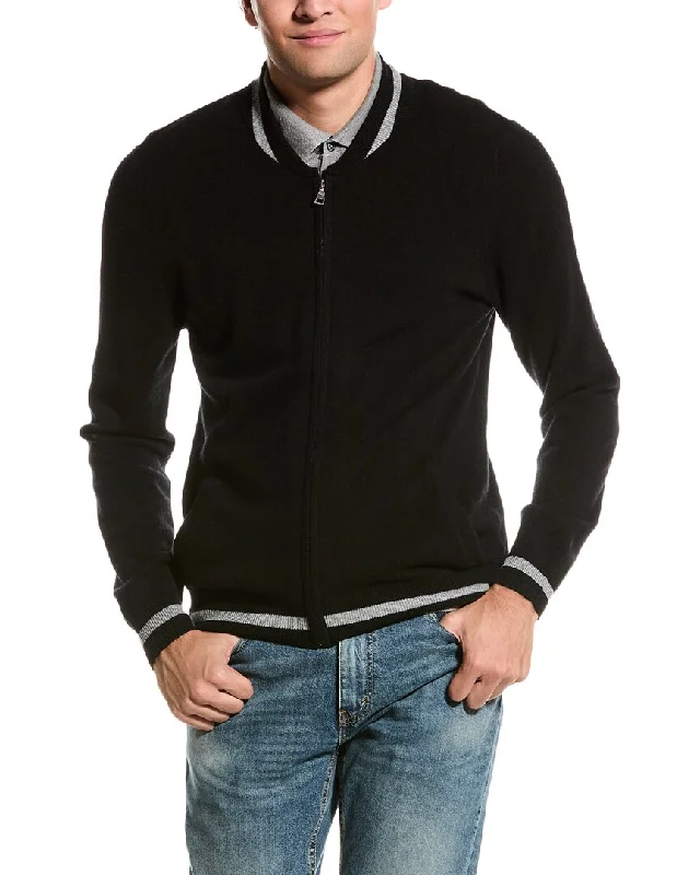 Plus Size Men's Distressed Denim - Look Sweater in Blue for a Trendy and Edgy StyleKier + J Full Zip Wool & Cashmere-Blend Jacket Plus Size Men's Distressed Denim - Look Sweater in Blue for a Trendy and Edgy StyleKier + J Full Zip Wool & Cashmere-Blend Jacket