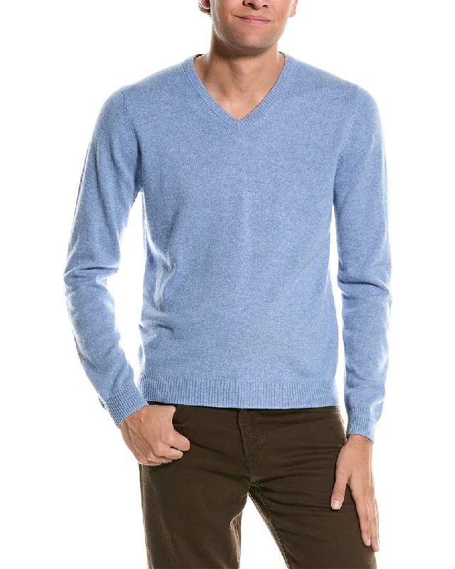 Men's Fringe - Trimmed Boho - Style Sweater in Beige for a Music Festival VibeMette V-Neck Cashmere Sweater Men's Fringe - Trimmed Boho - Style Sweater in Beige for a Music Festival VibeMette V-Neck Cashmere Sweater