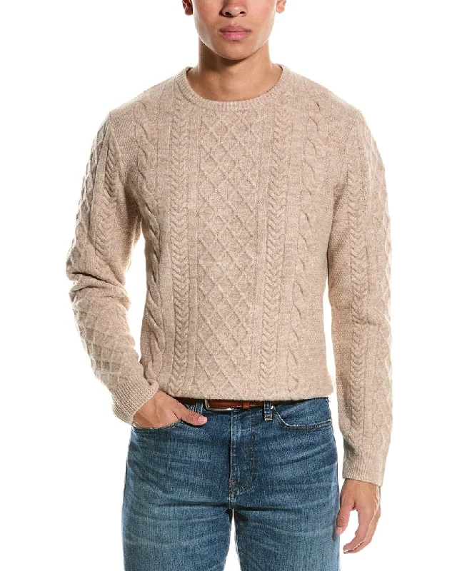 Plus Size Men's Pocket - Detail Sweater in Olive Green for a Practical and Fashionable Everyday WearPaisley & Gray Cable Wool-Blend Crewneck Sweater Plus Size Men's Pocket - Detail Sweater in Olive Green for a Practical and Fashionable Everyday WearPaisley & Gray Cable Wool-Blend Crewneck Sweater