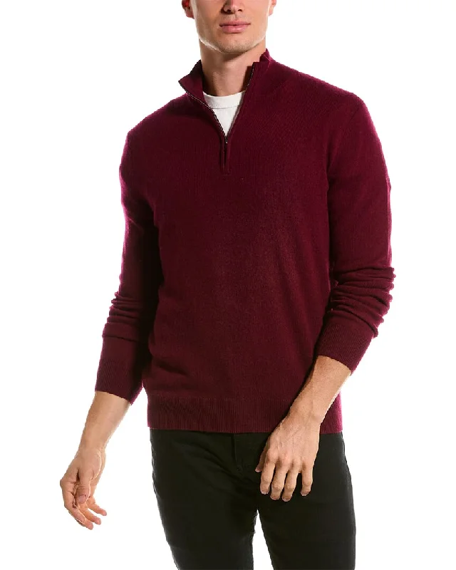 Plus Size Men's V - Neck Cashmere - Blend Sweater in Navy with Ribbed Trim for a Classic StylePhenix Cashmere 1/4-Zip Mock Sweater Plus Size Men's V - Neck Cashmere - Blend Sweater in Navy with Ribbed Trim for a Classic StylePhenix Cashmere 1/4-Zip Mock Sweater