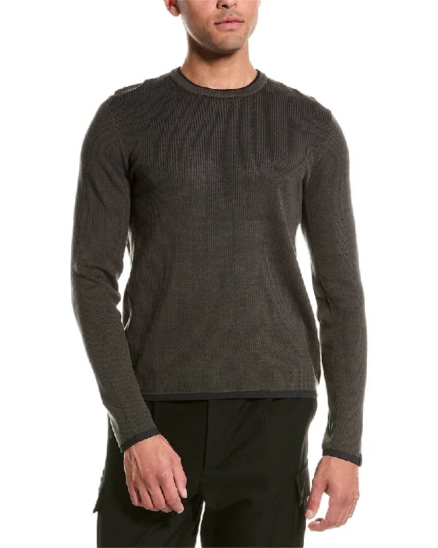 Plus Size Men's Distressed Denim - Look Sweater in Blue for a Trendy and Edgy Stylerag & bone Harvey Crewneck Sweater Plus Size Men's Distressed Denim - Look Sweater in Blue for a Trendy and Edgy Stylerag & bone Harvey Crewneck Sweater