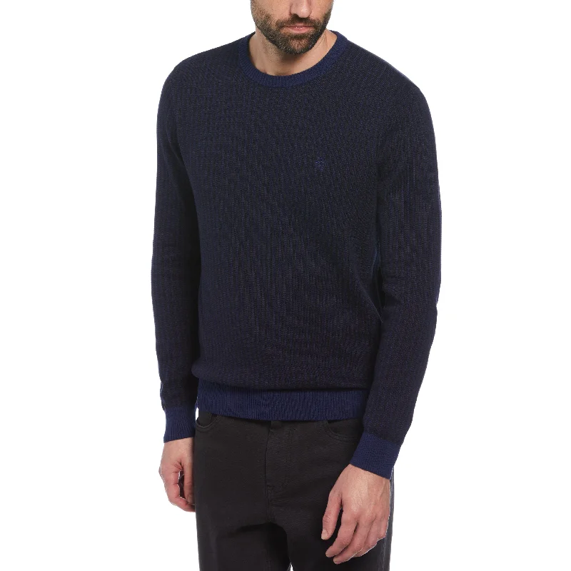 Men's Ribbed Bodycon Sweater in Red for a Sexy and Confident Night OutTonal Jacquard Sweater Men's Ribbed Bodycon Sweater in Red for a Sexy and Confident Night OutTonal Jacquard Sweater
