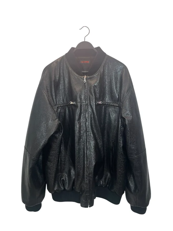 Men coats made of high - quality leather for a rugged and durable optionLU'U DAN/Leather Jkt/52/Polyester/BLK/REVERSIBLE FAUX LEATHER Men coats made of high - quality leather for a rugged and durable optionLU'U DAN/Leather Jkt/52/Polyester/BLK/REVERSIBLE FAUX LEATHER