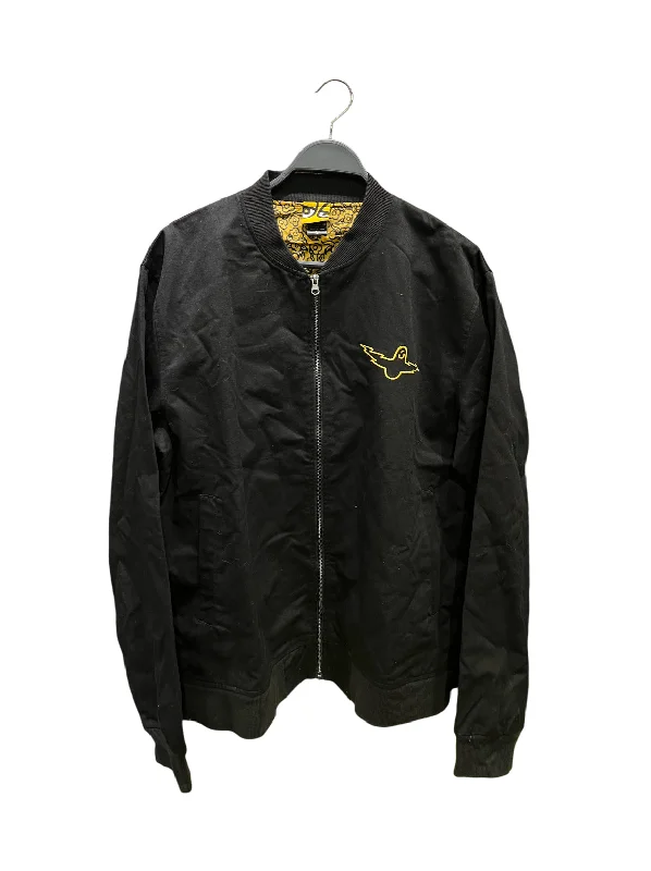 Men coats with a wind - resistant outer layer for blustery weatherKROOKED/Quilted Jkt/L/Nylon/BLK/ Men coats with a wind - resistant outer layer for blustery weatherKROOKED/Quilted Jkt/L/Nylon/BLK/