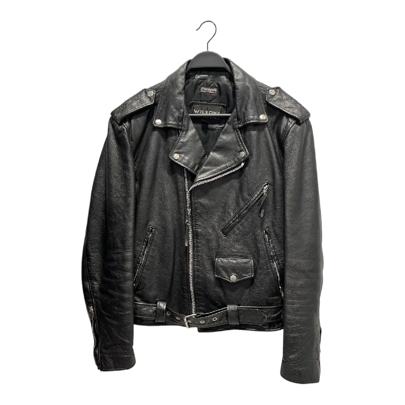 Men coats with a detachable faux - fur collar for a trendy and warm touchWILSON/Leather Jkt/L/Leather/BLK/ Men coats with a detachable faux - fur collar for a trendy and warm touchWILSON/Leather Jkt/L/Leather/BLK/