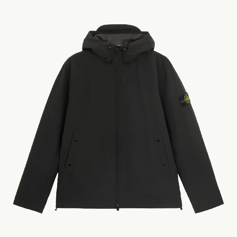 Stylish men coats with a double - breasted design for a formal lookJacket Patch Hooded Soft Shell Primaloft - Black 2981 Stylish men coats with a double - breasted design for a formal lookJacket Patch Hooded Soft Shell Primaloft - Black 2981