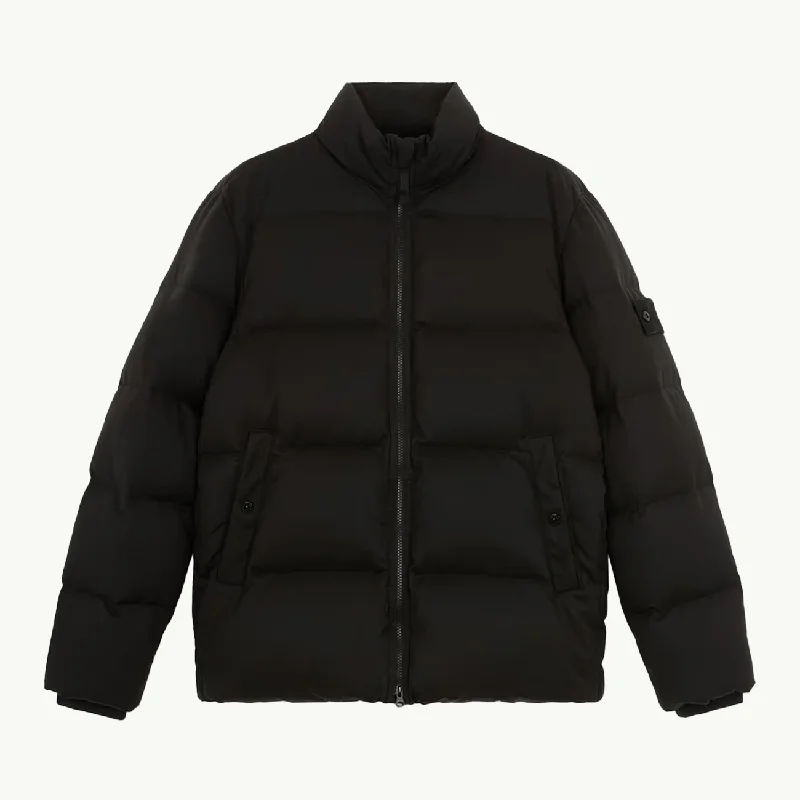 Jacket Wool Twill Down Puffer Ghost Patch - Black 2981