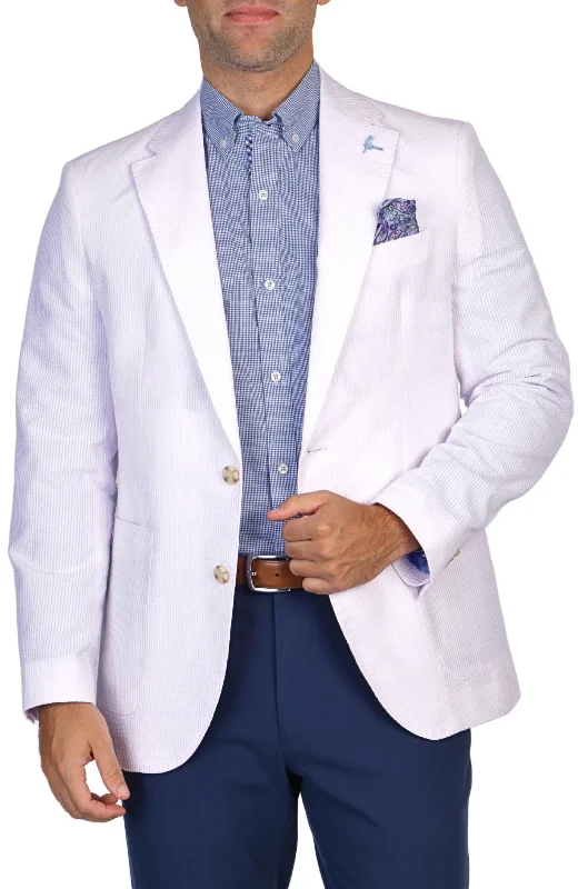 Men coats with a hooded design for added protection against the elementsBlush Pink Seersucker Striped Sport Coat Men coats with a hooded design for added protection against the elementsBlush Pink Seersucker Striped Sport Coat