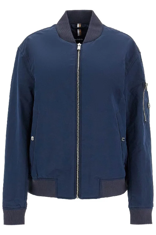Long - line men coats reaching below the knee for maximum coverageBoss Men's Waterproof Regular Fit Bomber Jacket Long - line men coats reaching below the knee for maximum coverageBoss Men's Waterproof Regular Fit Bomber Jacket
