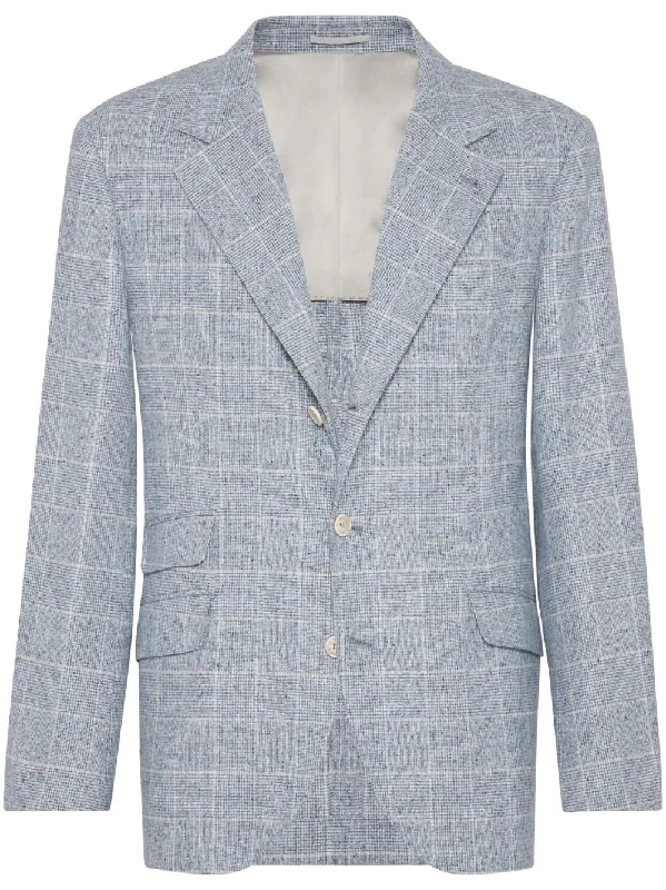 Men coats made from recycled materials for an eco - friendly choiceBrunello Cucinelli Men's Jackets Clear blue Men coats made from recycled materials for an eco - friendly choiceBrunello Cucinelli Men's Jackets Clear blue