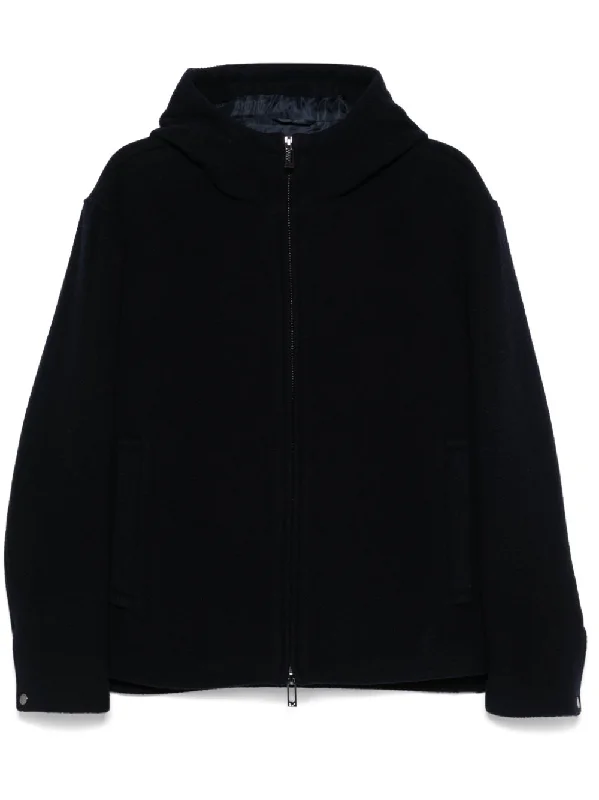 Long - line men coats reaching below the knee for maximum coverageEmporio Armani Men's Jackets blue Long - line men coats reaching below the knee for maximum coverageEmporio Armani Men's Jackets blue
