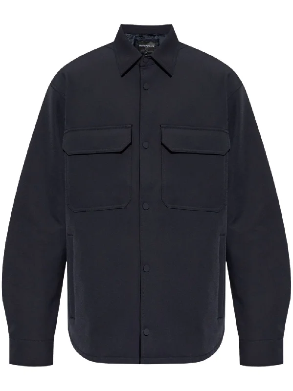 Men coats with a quilted pattern for added texture and warmthEmporio Armani Men's Jackets blue Men coats with a quilted pattern for added texture and warmthEmporio Armani Men's Jackets blue