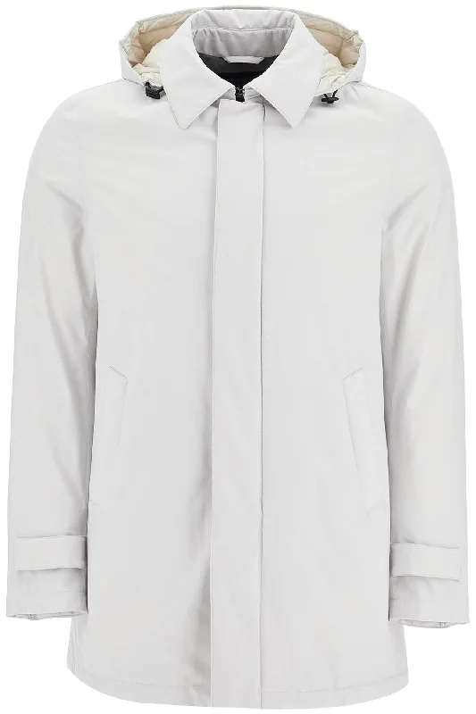 Men coats with a stand - up collar for a sleek and modern lookHerno Laminar Men's Laminar Padded Carcoat In Gore-Tex 2L Men coats with a stand - up collar for a sleek and modern lookHerno Laminar Men's Laminar Padded Carcoat In Gore-Tex 2L
