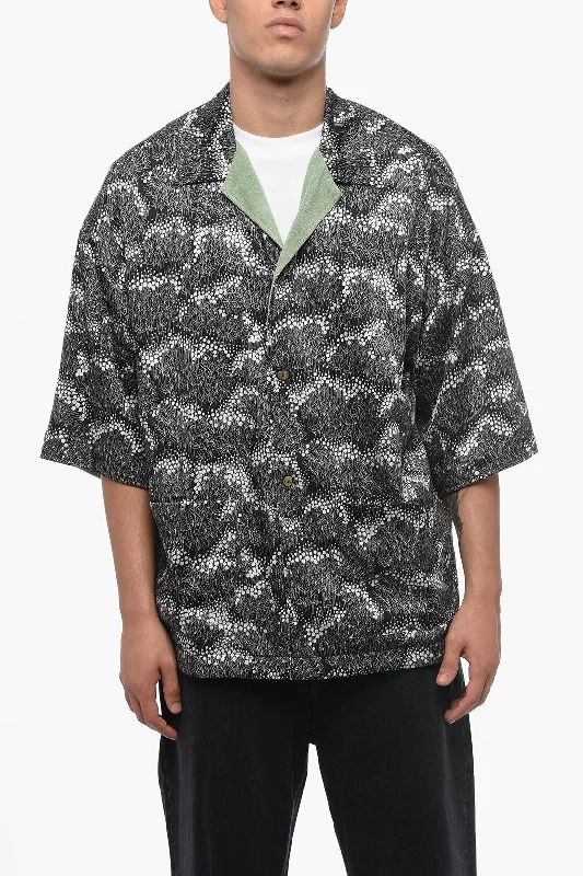 Long - line men coats reaching below the knee for maximum coverageInd Floral-Printed Cotton Blend Blazer M Standard Size Long - line men coats reaching below the knee for maximum coverageInd Floral-Printed Cotton Blend Blazer M Standard Size