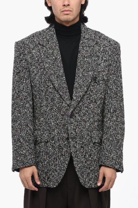 Men coats with a detachable faux - fur collar for a trendy and warm touchNeedles Wool Blend 2-Buttons Blazer M Standard Size Men coats with a detachable faux - fur collar for a trendy and warm touchNeedles Wool Blend 2-Buttons Blazer M Standard Size