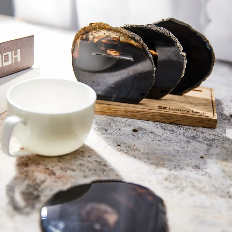 Men coats with a drawstring waist for a customizable fitSet of 4 Natural Brazilian Agate Drink Coasters with Wood Holder - Black Men coats with a drawstring waist for a customizable fitSet of 4 Natural Brazilian Agate Drink Coasters with Wood Holder - Black