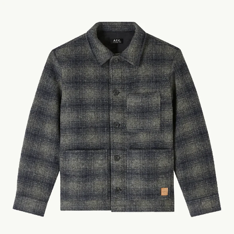Men coats with a drawstring waist for a customizable fitEmile Patch Jacket - Khaki