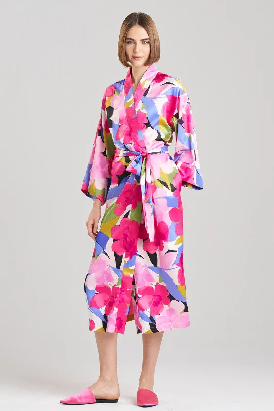 Men's robes with a thermal - fleece lining​Bonita Satin Robe