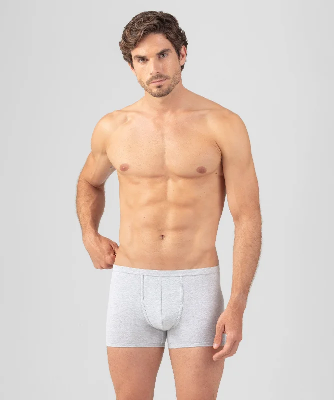 Men's printed boxer briefs in bold patterns​Boxer Briefs: Heather Grey