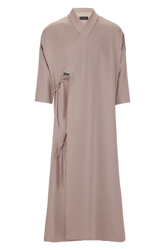 Men's robes for formal occasions​Pink Tie Detail Bisht