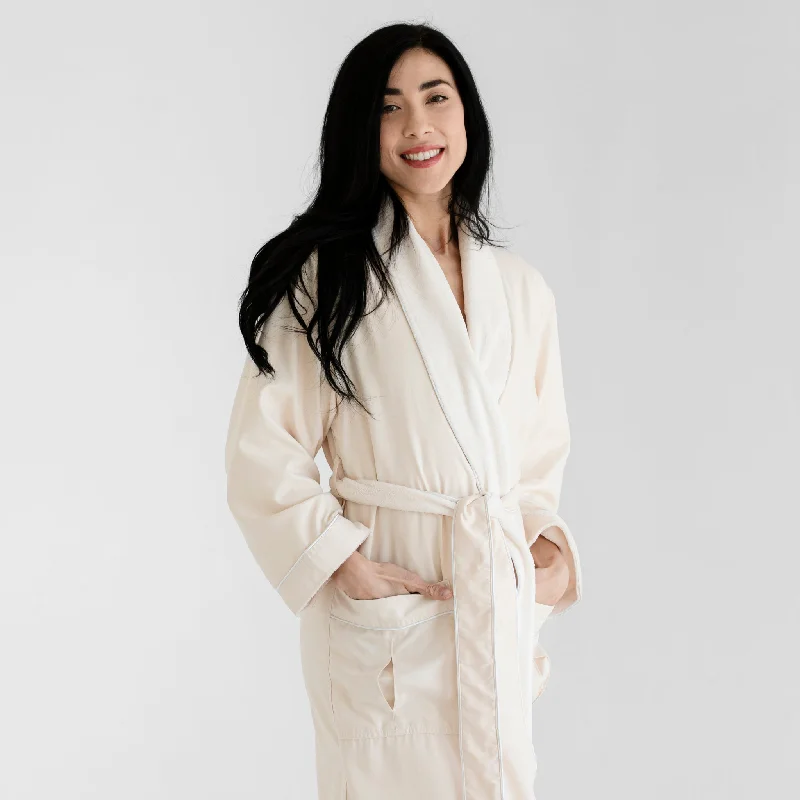 Deluxe Plush Spa Robe - Ivory