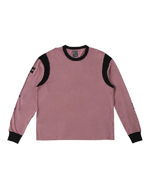 Men waistcoats with a built - in media pocket for tech - savvy usersJumbo Tee L/S Purple Men waistcoats with a built - in media pocket for tech - savvy usersJumbo Tee L/S Purple