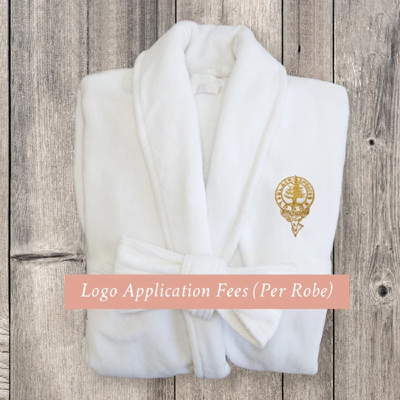 Men's fleece - lined robes for extra warmth in winterLogo Embroidery Application Fee Men's fleece - lined robes for extra warmth in winterLogo Embroidery Application Fee