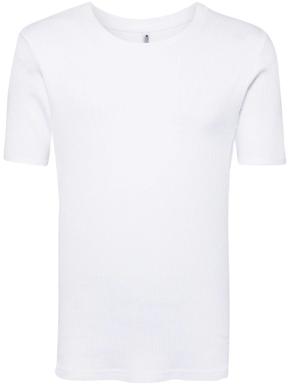 Logo-Tape Ribbed T-Shirt