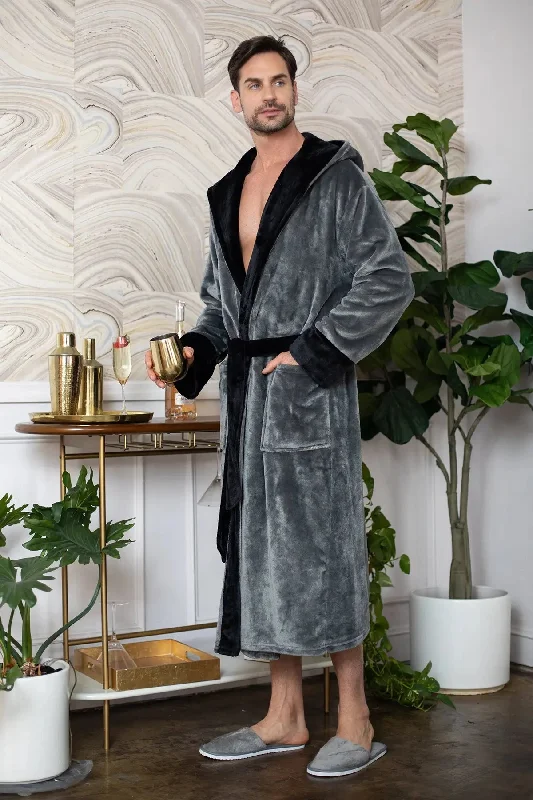 Hooded Grey Black
