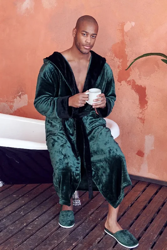 Hooded Green Black