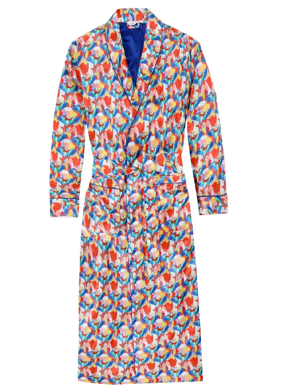 Men's robes with a cargo - style design​Men's Premium Satin Robe