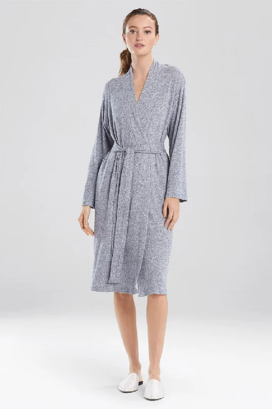 Men's luxury silk robes for a sophisticated look​Soho Brush Robe - Basics