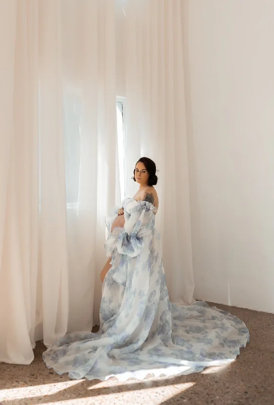 Men's plus - size robes for a comfortable fit​The Ocean gown HIRE (With Shipping)