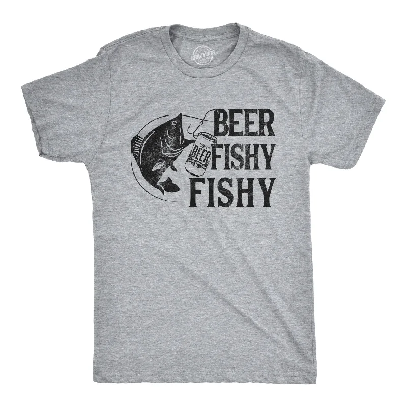 Men's v - neck muscle t - shirts for a body - building aestheticBeer Fishy Fishy Men's T Shirt Men's v - neck muscle t - shirts for a body - building aestheticBeer Fishy Fishy Men's T Shirt