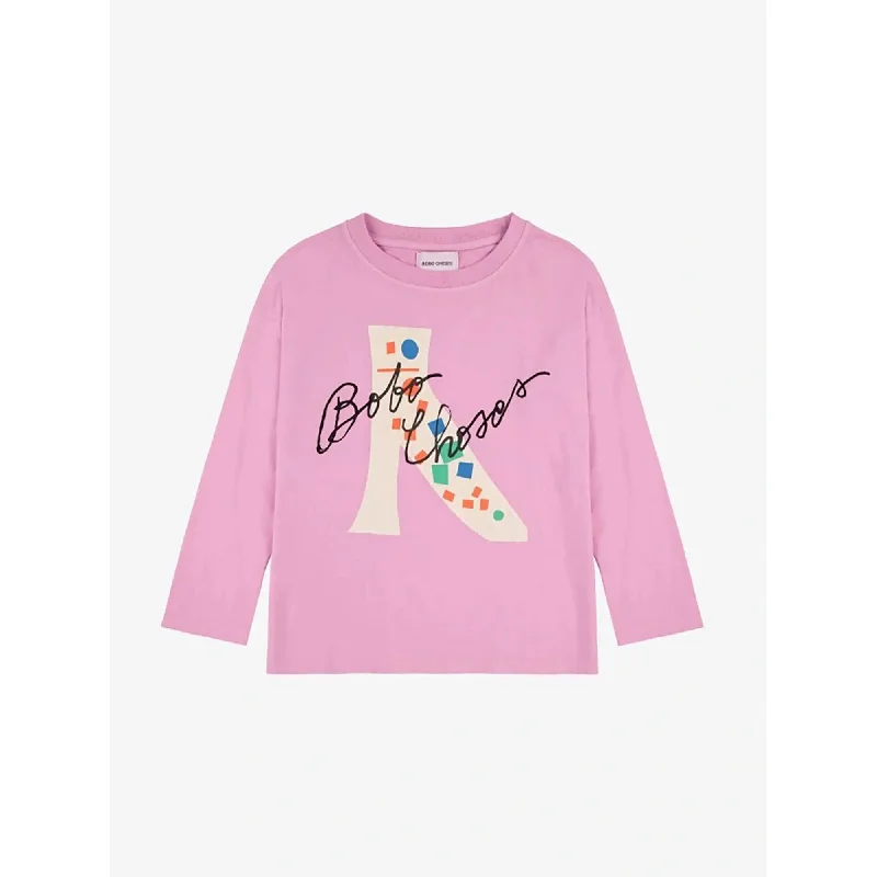 Men's mock - neck t - shirts with a modern and sleek styleBobo Choses Magic Shoe T-Shirt - Fuchsia Men's mock - neck t - shirts with a modern and sleek styleBobo Choses Magic Shoe T-Shirt - Fuchsia