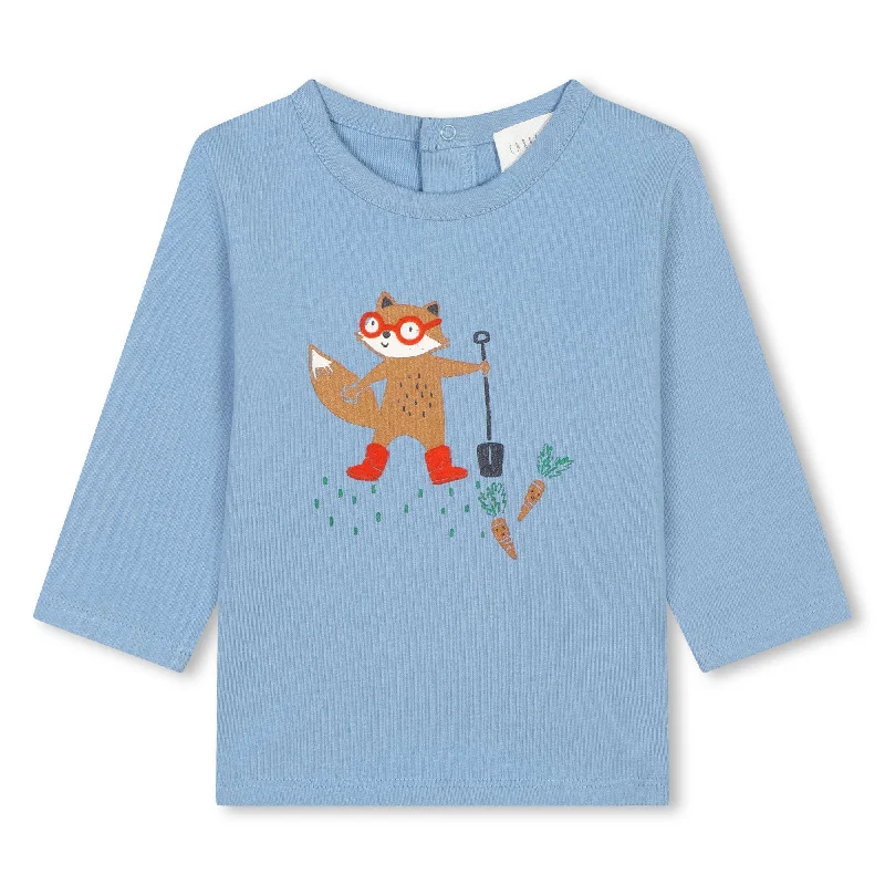 Men's organic cotton crew - neck t - shirts for everyday comfortCarrement Beau Long Sleeve T-Shirt - Blue Men's organic cotton crew - neck t - shirts for everyday comfortCarrement Beau Long Sleeve T-Shirt - Blue