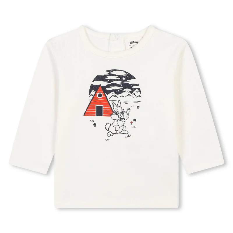 Men's distressed denim - look t - shirts with a rugged appealCarrement Beau Long Sleeve T-Shirt - Ivory Men's distressed denim - look t - shirts with a rugged appealCarrement Beau Long Sleeve T-Shirt - Ivory