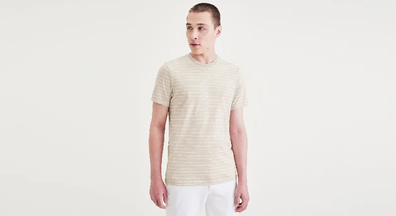 Men's antimicrobial polo shirts for odor - free daily wearCrewneck Tee, Slim Fit