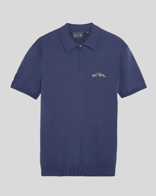 Men's high - collar polo shirts with a modern twistFriends of a Feather Zipped Polo Shirt Men's high - collar polo shirts with a modern twistFriends of a Feather Zipped Polo Shirt