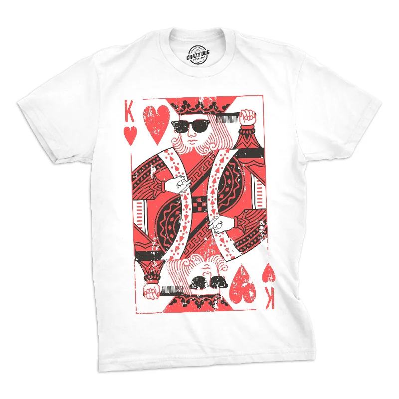 Men's button - front t - shirts with a unique artistic printKing Of Hearts Men's T Shirt Men's button - front t - shirts with a unique artistic printKing Of Hearts Men's T Shirt